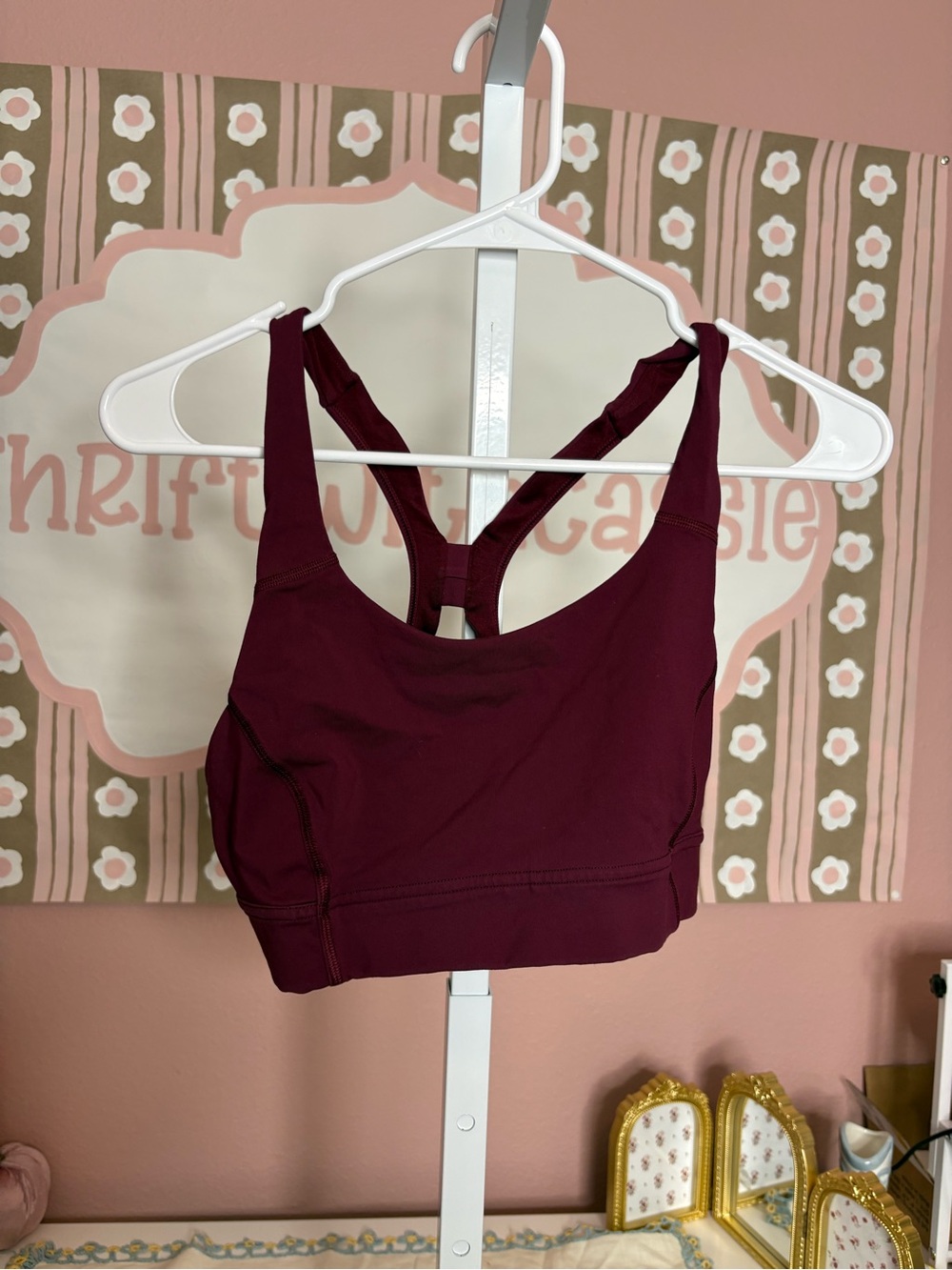 lululemon Burgundy sports bra Size 8